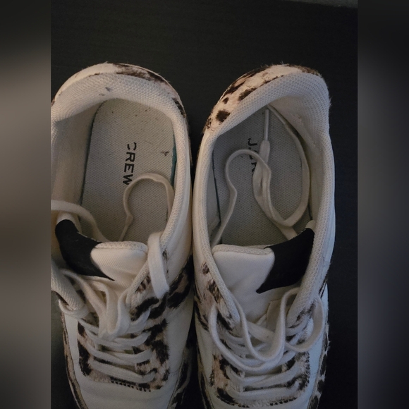 J. Crew Cream and Brown Leopard Print Sneakers - Picture 6 of 10